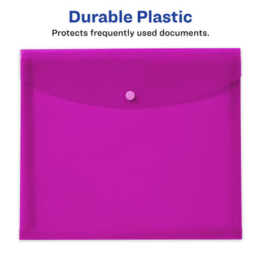 Avery Document Holder Envelope, Holds 450 Letter/A4-Size Sheets, 4-Color 4-Pack (73556) Assorted